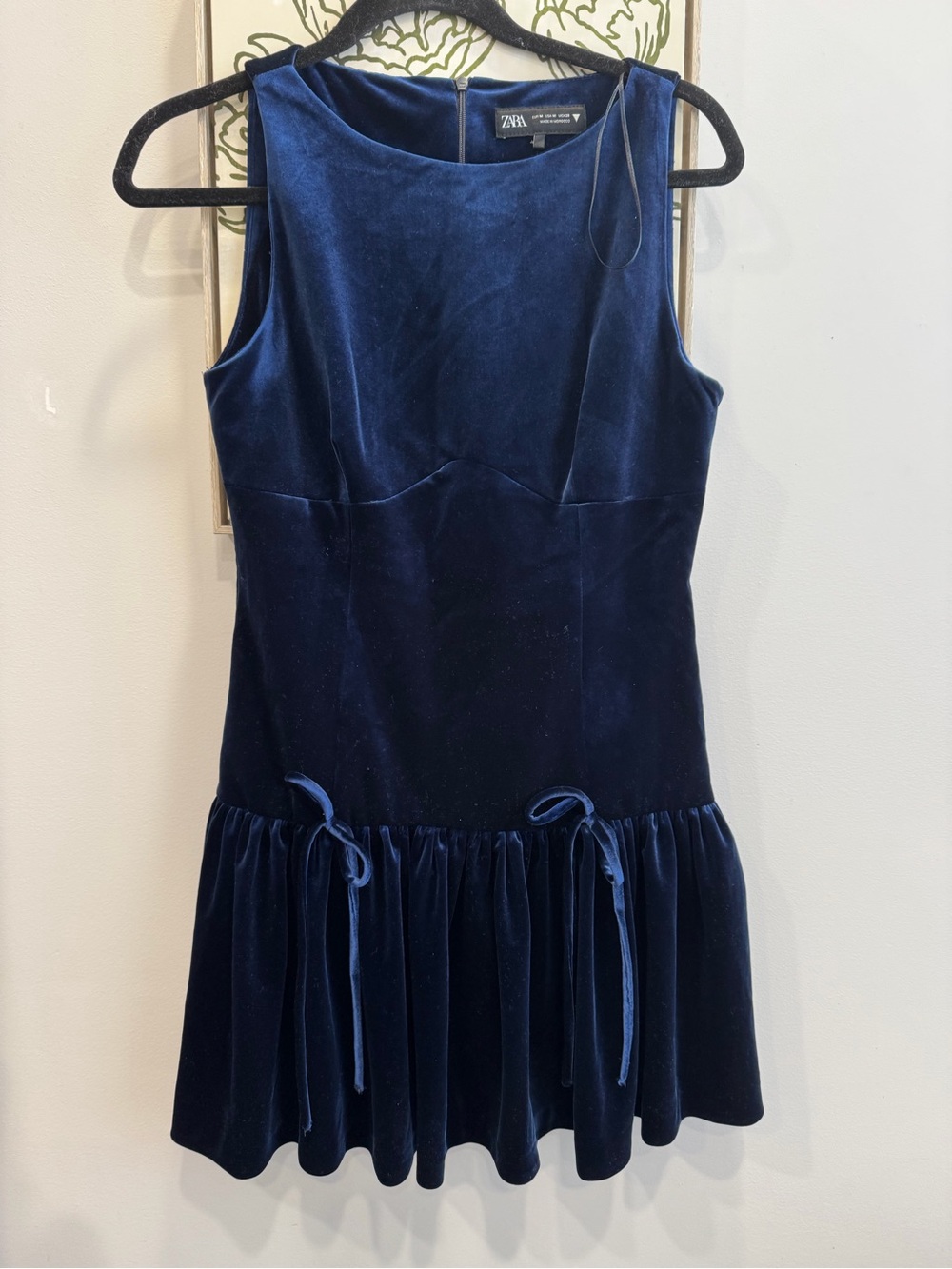 Zara Navy Sleeveless Party Dress Women’s Medium ~ NEW WITHOUT TAG
